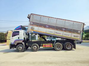 💙สิบสองล้อดั้มพ์แท้ ISUZU FYH 360 แรง ปี 2555 (0856)