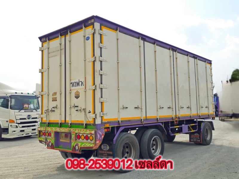 🔥รถเข้าใหม่ พร้อมใช้  หางตู้สิบบาน สามเพลา อู่เซฟดีล ปี 2563(4972)