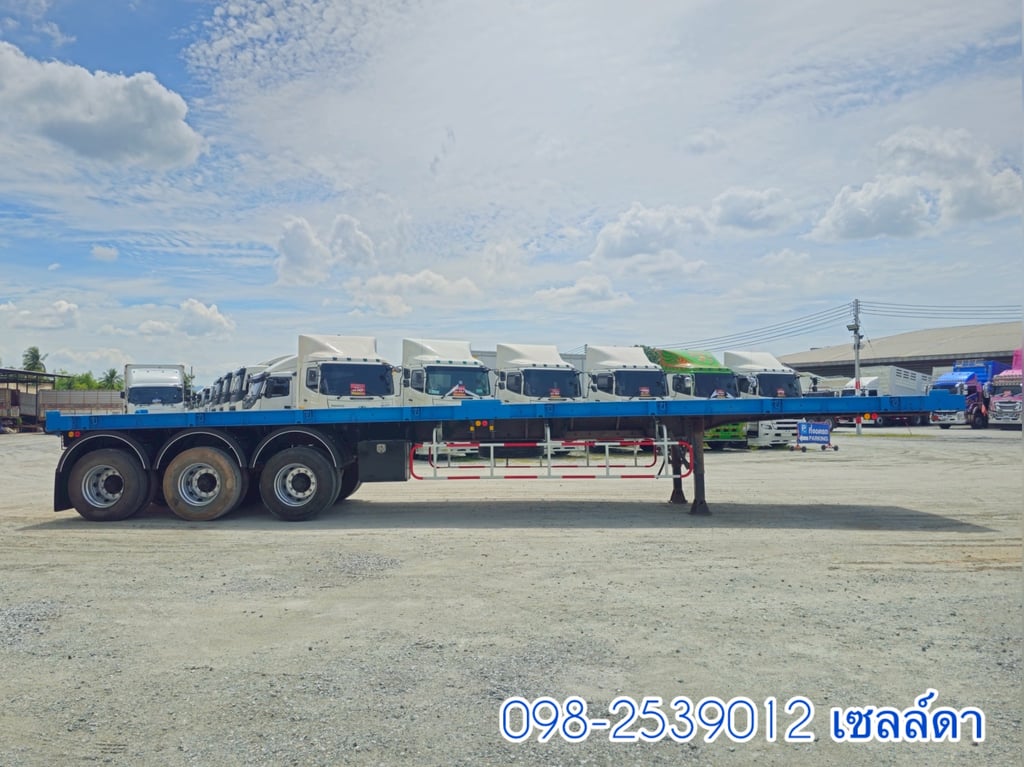  👉 หางพื้นเรียบ  สามเพลา  อู่ WAFA  ปี 2565(8655)