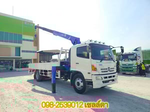 หกล้อเครน  Hino Fg8j 212แรง ปี56 เครน 8ตัน 3ปอก(7098)