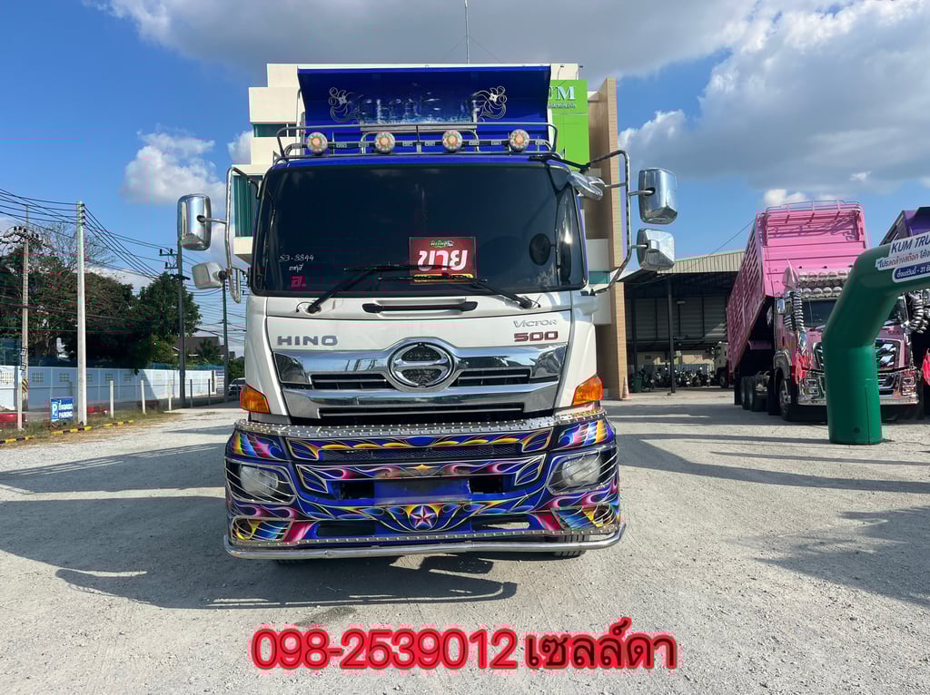 สิบล้อดั้มแม่ลูกกระบะสามมิต Hino FM2P 380 แรงม้า ปี61(8844,8845)