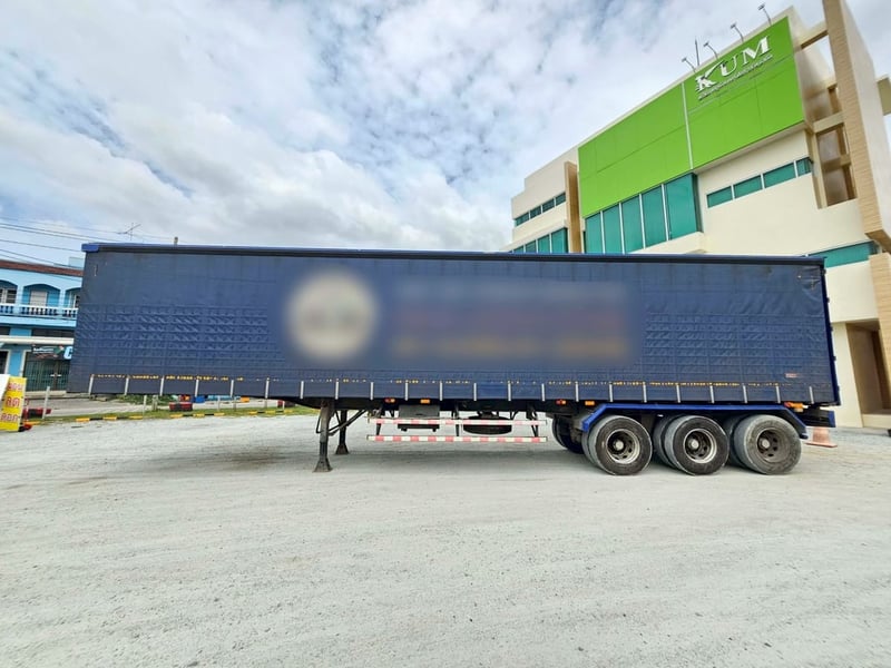 หางตู้ผ้าใบ สามเพลา อู่สามมิตร ปี 2565(0160)