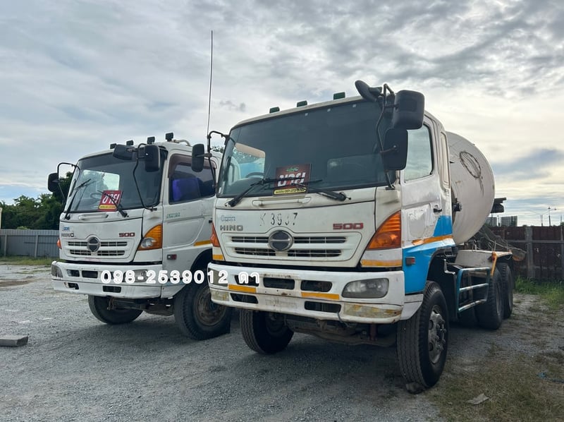 🔥สิบล้อโม่ปูน HINO FM1A 330 แรง ปี 2555(0741,9081)