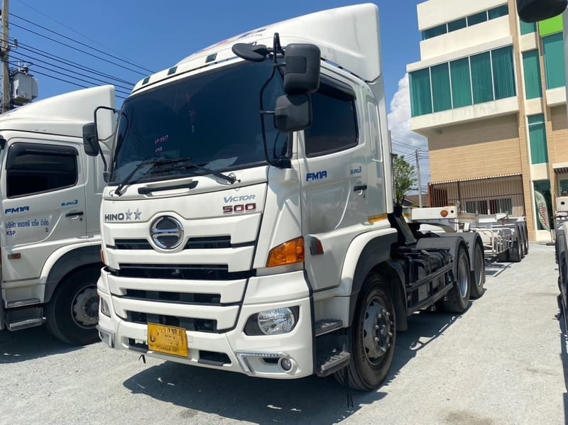 🔥มือเดียวป้ายแดง 🔥เลขไมล์ 100,xxx สิบล้อหัวลาก HINO FM1A 344 แรง ปี 2566(2517)