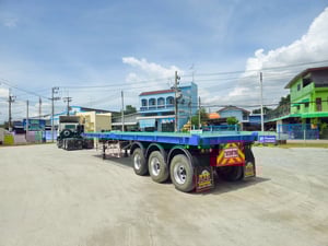 หางพื้นเรียบ  สามเพลา  อู่ WAFA  ปี 2565 (8655)