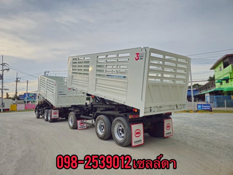 สิบล้อดั้มพ์กระบะสามมิต  ISUZU FXZ 360 แรง ปี 2565 หางดั้มพ์ สามเพลา ปี 2565￼ (3843,3844)