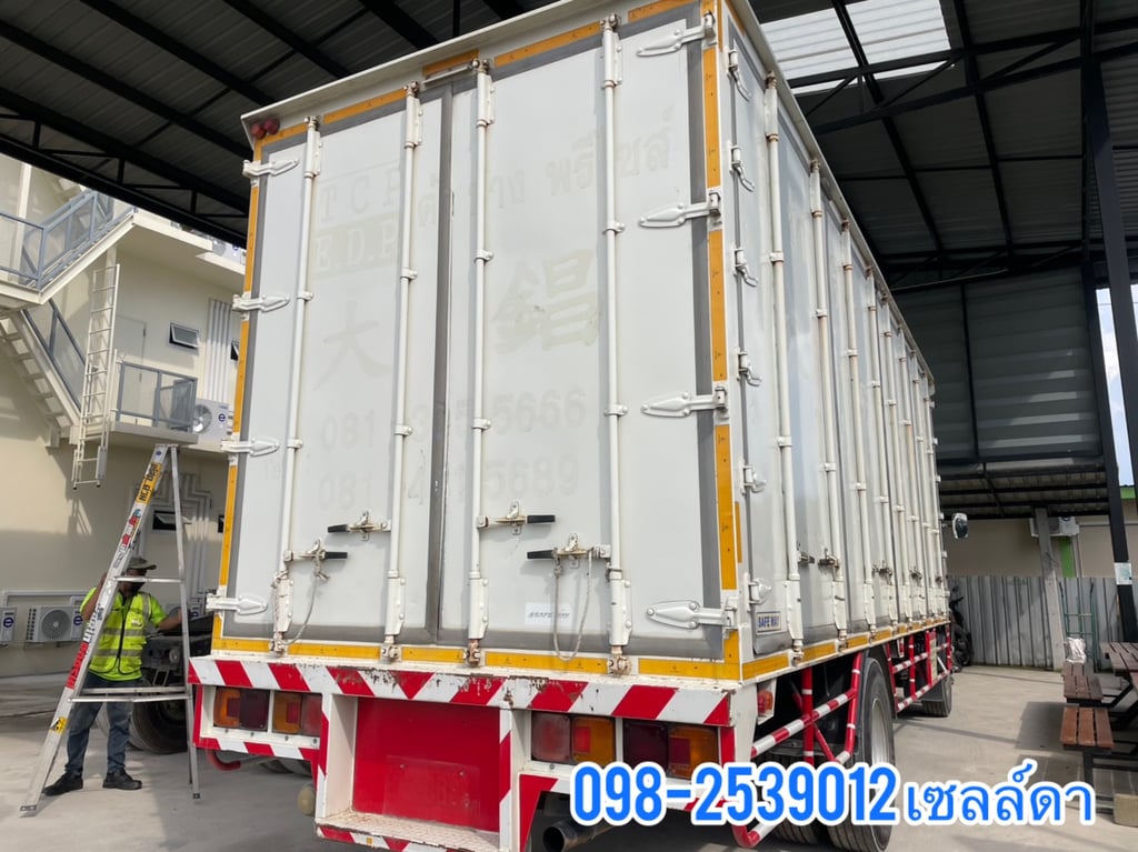 🔥หกล้อตู้สิบบาน  HINO FG8J 212 แรง ปี 2555(3689)