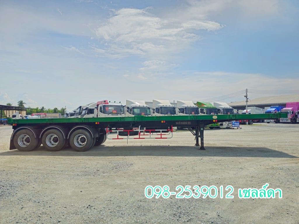 👉หางพื้นเรียบ สามเพลา อู่ RCK ปี 2560 (6737) 👉หางพื้นเรียบ สามเพลา อู่ RCK ปี 2560 (6737)
