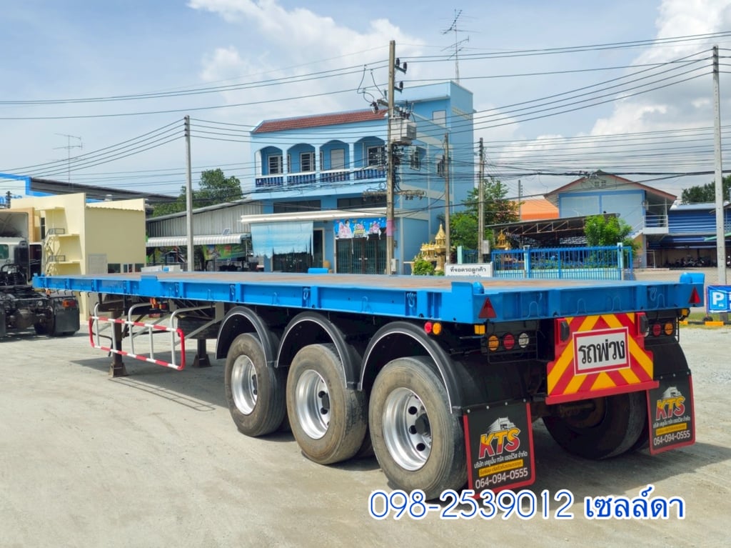  👉 หางพื้นเรียบ  สามเพลา  อู่ WAFA  ปี 2565(8655)