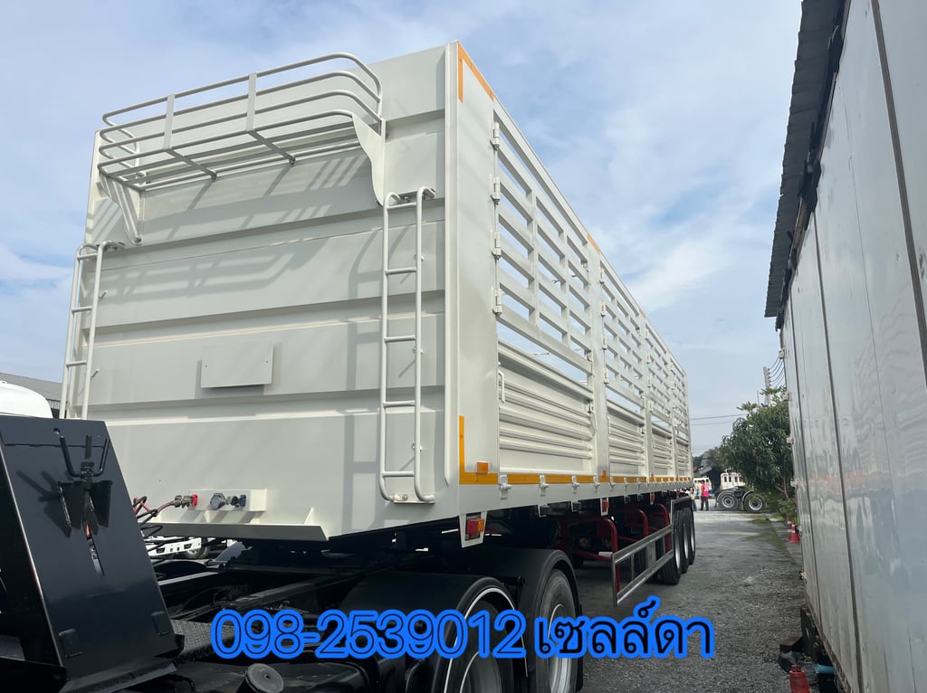 หางกระบะคอกเหล็ก 3 เพลา ป้ายแดง อู่ ไทยมาวิน ปี 2568(0735)