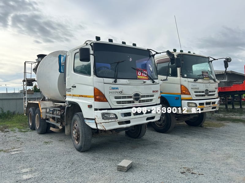 🔥สิบล้อโม่ปูน HINO FM1A 330 แรง ปี 2555(0741,9081)