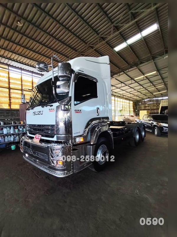 😎เก็บงานหล่อมาให้แล้วคะ😎 สิบล้อหัวลาก  ISUZU GXZ 360 แรง ปี 2564(0590)