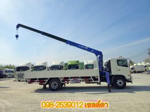 หกล้อเครน  Hino Fg8j 212แรง ปี56 เครน 8ตัน 3ปอก(7098)