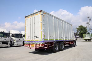 🚨ฟรีเก็บงานสวย อู่ BBC 🚨ฟรียางใหม่ 2เส้น สิบล้อตู้สิบบาน HINO FL8J 260 แรง ปี 2561(2716)