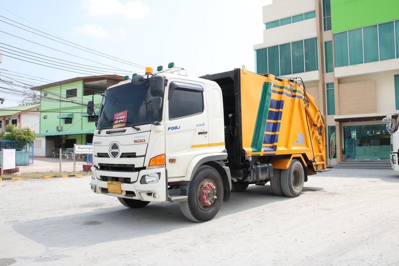 🌟รถหกล้อบรรทุกขยะ  HINO FG8J 240 แรง ปี 2566 (4039)