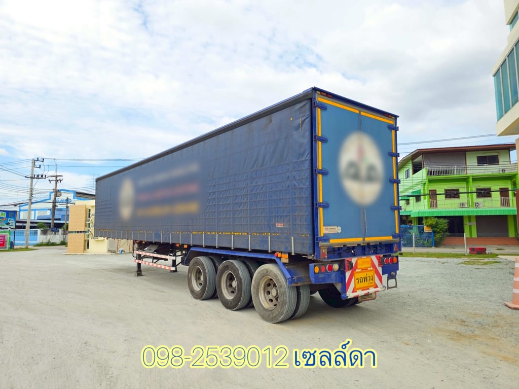 หางตู้ผ้าใบ สามเพลา อู่สามมิตร ปี 2565(0160) หางตู้ผ้าใบ สามเพลา อู่สามมิตร ปี 2565(0160)