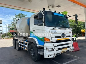 #สิบล้อโม่ปูน 7คิว เลขไมล์ 67,xxx Hino FM1A 344 ปี67(1834)