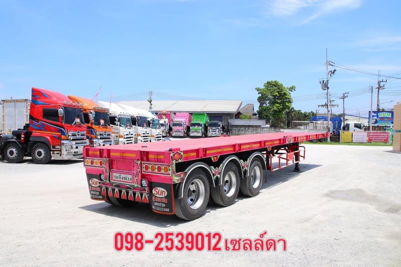 หางพื้นเรียบ สามเพลา อู่เดอะซัน ปี 2565(0376) หางพื้นเรียบ สามเพลา อู่เดอะซัน ปี 2565(0376)