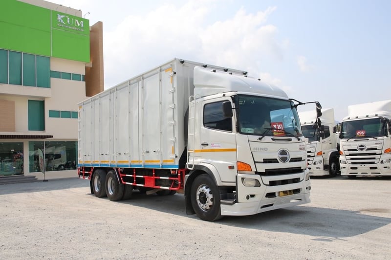 🚨ฟรีเก็บงานสวย อู่ BBC 🚨ฟรียางใหม่ 2เส้น สิบล้อตู้สิบบาน HINO FL8J 260 แรง ปี 2561(2716)