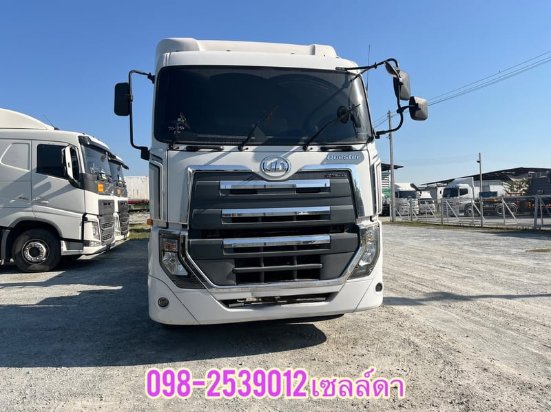 สิบล้อหัวลาก UD GWE390 แรง ปี65  หางพื้นเรียบสามเพลา อู่พนัส ปี65  (2255,2256)