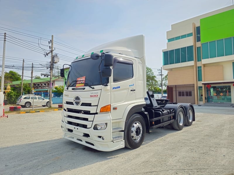 💥ฟรียางใหม่ 10เส้น 💥ฟรีเก็บงานสวยให้ สิบล้อหัวลาก HINO FM1A 344 แรง ปี62(9739)