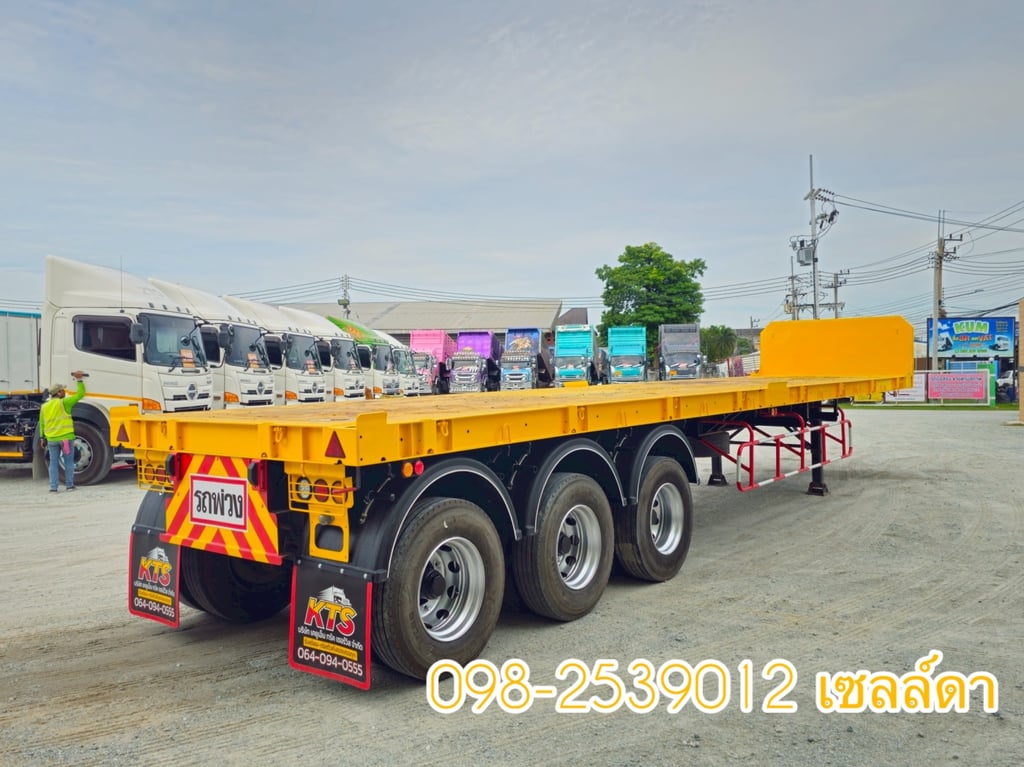 หางพื้นเรียบ สามเพลา  อู่ WAFA  ปี 2563(6112)