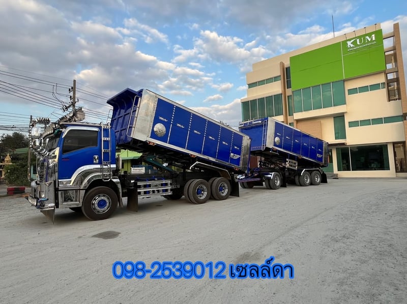 สิบล้อดั้มพ์ พ่วงเเม่ลูก ปี 66 ISUZU FXZ  360 แรงม้า (5236,5237)