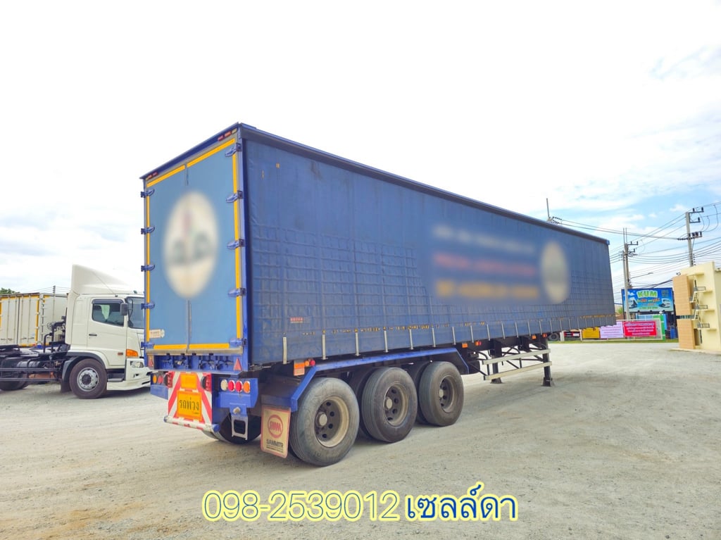 หางตู้ผ้าใบ สามเพลา อู่สามมิตร ปี 2565(0160) หางตู้ผ้าใบ สามเพลา อู่สามมิตร ปี 2565(0160)