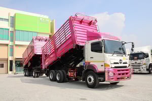 🔥 sาคา 2,740,000 - 👉มือเดียวป้ายแดง 👉ฟรียางใหม่ 10เส้น  สิบล้อดั้มพ์ HINO FM1A 344 แรง ปี 2565 (0932,0933)