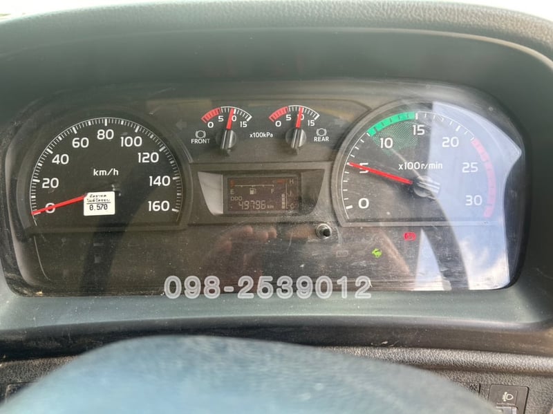 #สิบล้อโม่ปูน 7คิว เลขไมล์ 49,xxx Hino FM1A 344 ปี67(2081)