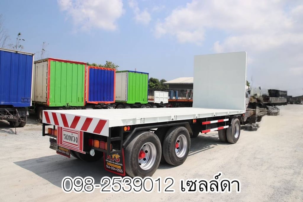 หางพ่วงพื้นเรียบ สามเพลา (3648) หางพ่วงพื้นเรียบ สามเพลา (3648)
