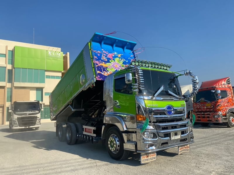 💚น้องเขียว💚  สิบล้อดั้มพ์ HINO FM1A 344  แรง ปี 2566(5902)