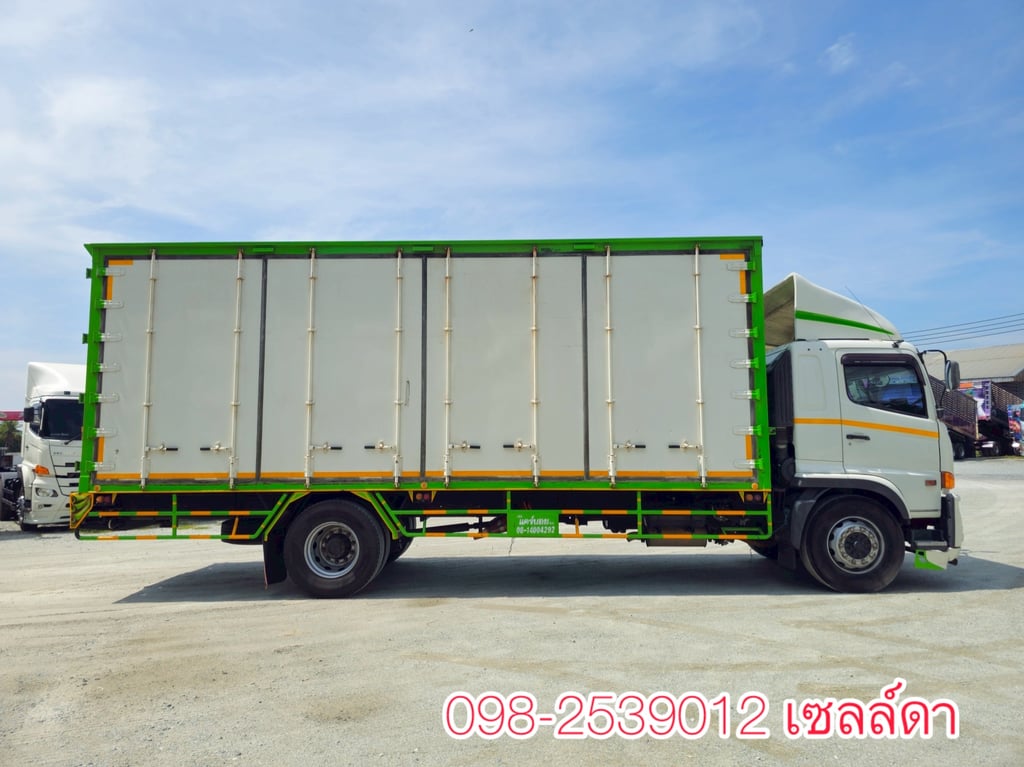 👉มือเดียว ป้ายแดง  👉ไม่มีชนหนัก ,หลังคาแบบลอน  หกล้อตู้สิบบาน HINO FG8J 240 แรง ปี 2565 (7509)