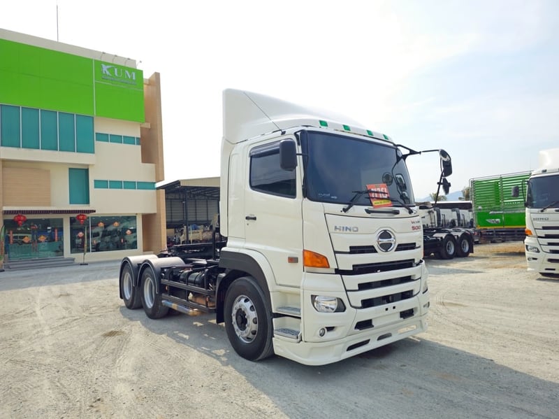💥ฟรียางใหม่ 10เส้น 💥ฟรีเก็บงานสวยให้ สิบล้อหัวลาก HINO FM1A 344 แรง ปี62(9739)
