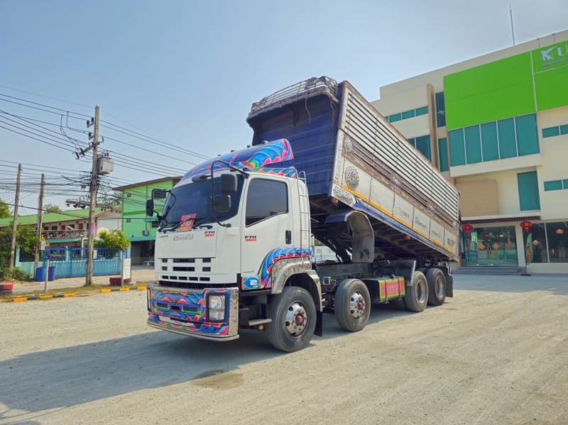 💙สิบสองล้อดั้มพ์แท้ ISUZU FYH 360 แรง ปี 2555 (0856)