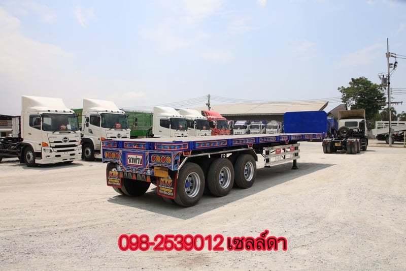 🔥 หางพื้นเรียบ สามเพลา อู่ CTT ปี 2565 (1885) 🔥 หางพื้นเรียบ สามเพลา อู่ CTT ปี 2565 (1885)