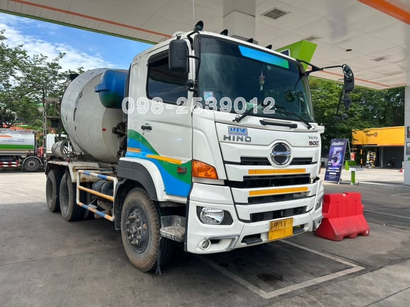#สิบล้อโม่ปูน 7คิว เลขไมล์ 49,xxx Hino FM1A 344 ปี67(2081)