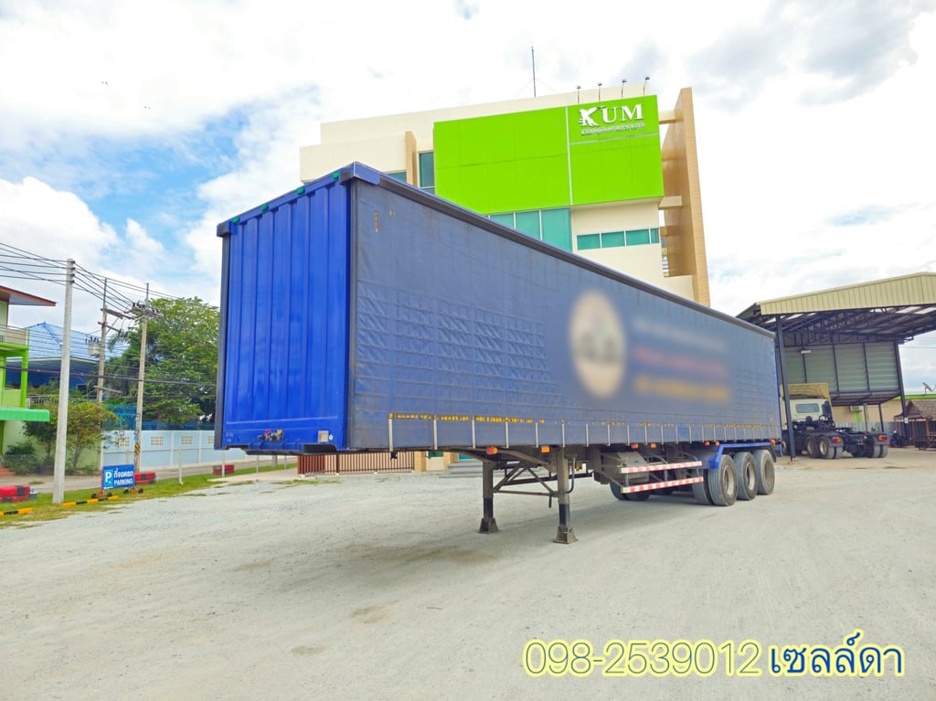 หางตู้ผ้าใบ สามเพลา อู่สามมิตร ปี 2565(0160) หางตู้ผ้าใบ สามเพลา อู่สามมิตร ปี 2565(0160)