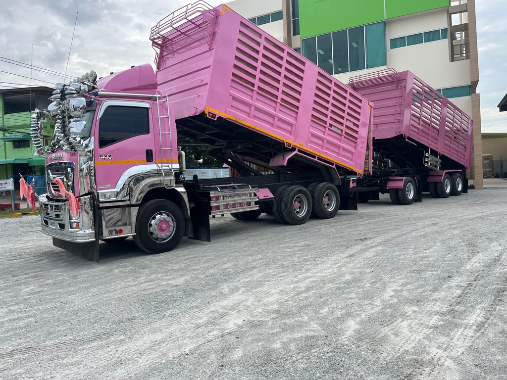 ISUZU FXZ 360แรงม้า รถบรรทุก 10ล้อ พ่วงแม่ลูก ปี2023 เลขไมล์ 95,000 กม.(1364,2110)