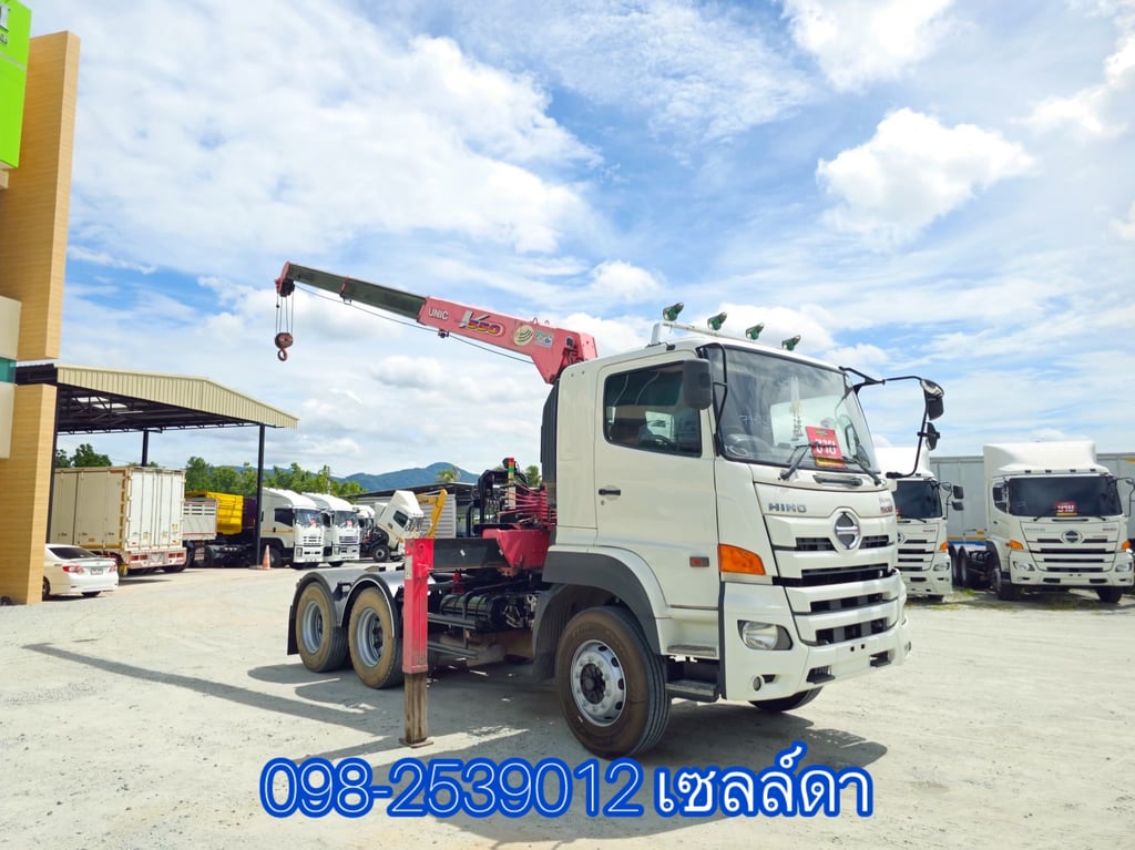 สิบล้อหัวลากติดเครน  HINO FM1A 344 แรง ปี 2562(0293)