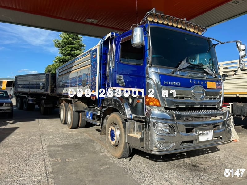 🔥Vายตัด ทั้งพ่วง 2,590,000.-🔥 คุ้มมาก รถปีใหม่ สิบล้อดั้มพ์  HINO FM1A 344 แรง ปี 66 + หางดั้มพ์ สามเพลา อู่ไทยมาวินกู๊ดทรัค  ปี 66 (5147 5148)
