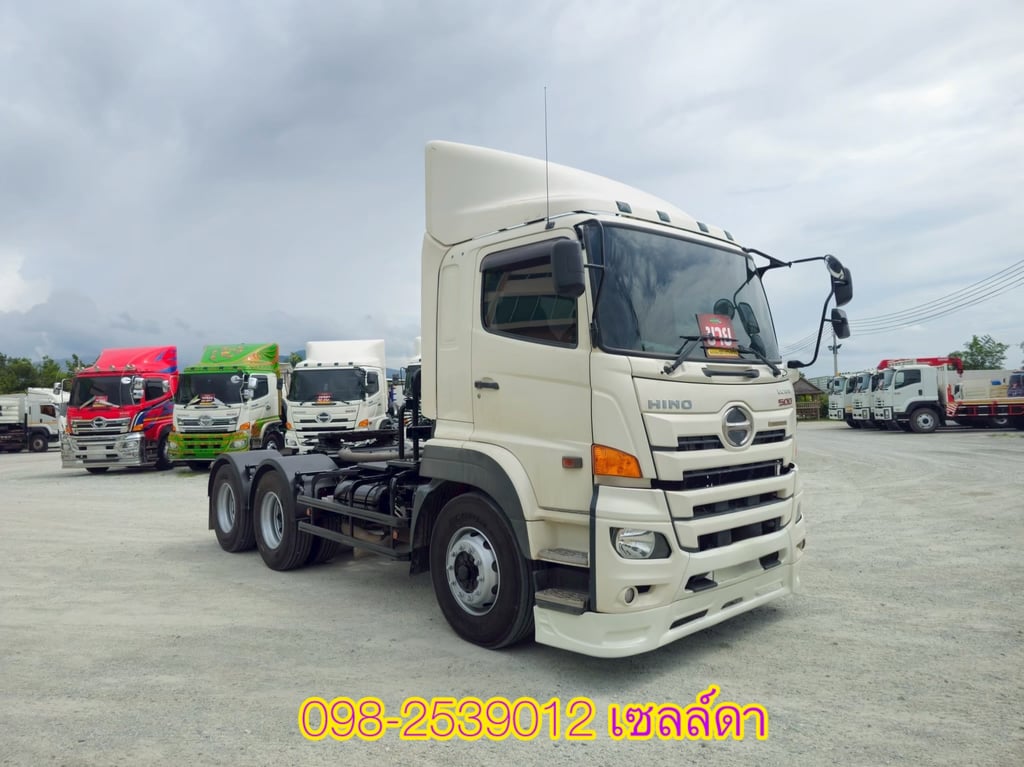 🔥มีระบบเป่าปูนผง  🔥ยางใหม่ 10 เส้น,  สิบล้อหัวลาก  HINO FM1A 344 แรง ปี 2566(6448)