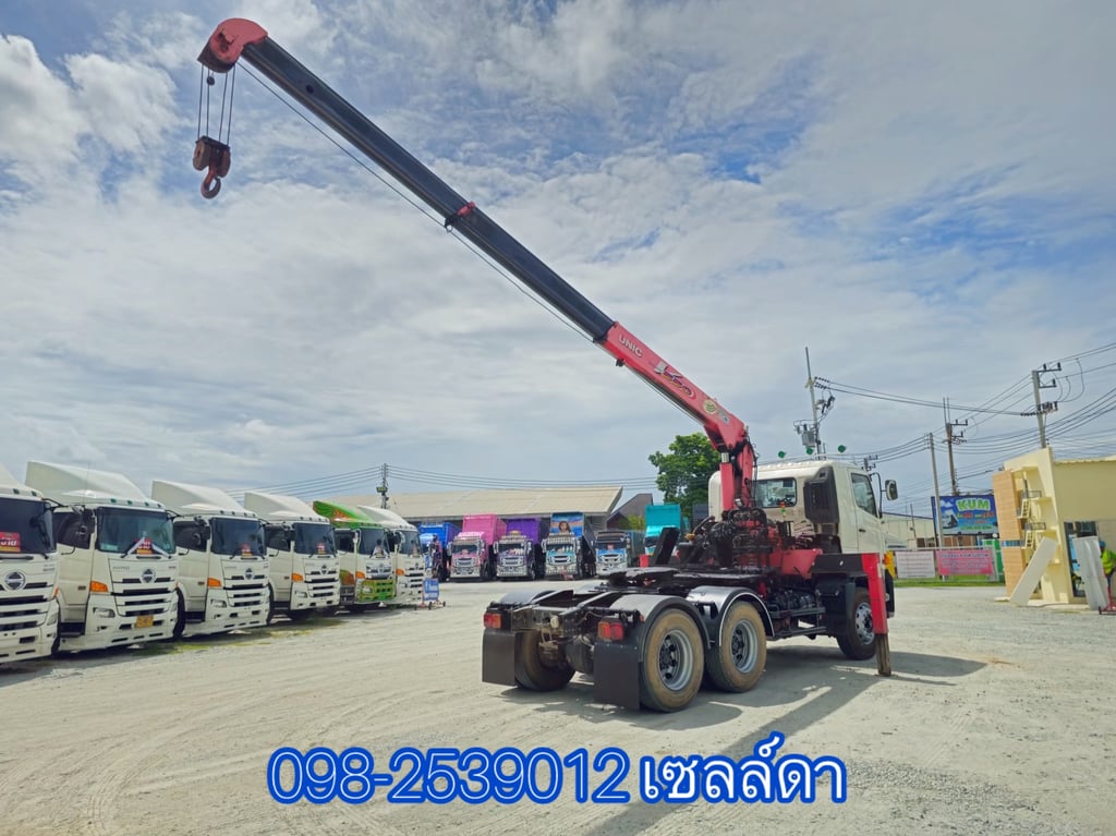 สิบล้อหัวลากติดเครน  HINO FM1A 344 แรง ปี 2562(0293)