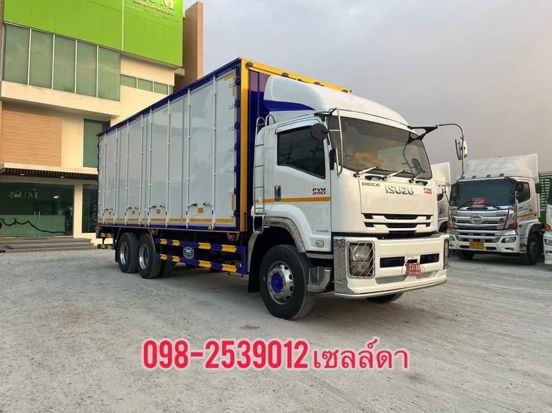 💥ตู้ต่อใหม่ อู่BBC 💥ขนาดตู้ใหญ่พิเศษ สิบล้อตู้สิบบาน Isuzu FVM240 แรง ปี60(2720)