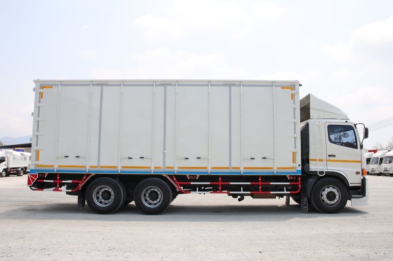 💥ฟรีเก็บงานสวย อู่BBC 💥ฟรียางใหม่ 2เส้น สิบล้อตู้สิบบาน HINO FL8J 260 แรง ปี 2561(2717)