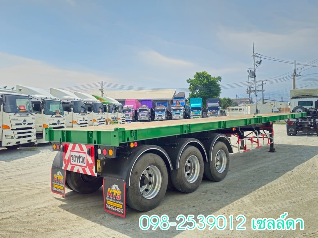 👉หางพื้นเรียบ สามเพลา อู่ RCK ปี 2560 (6737) 👉หางพื้นเรียบ สามเพลา อู่ RCK ปี 2560 (6737)