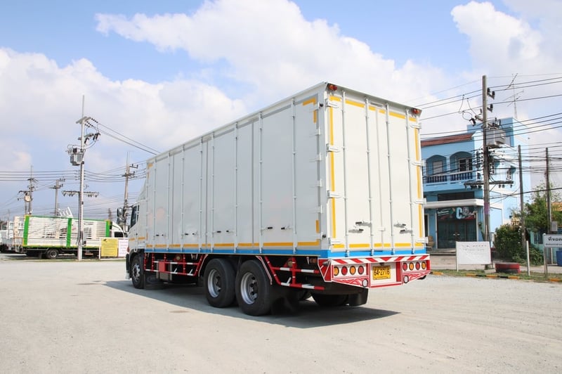 🚨ฟรีเก็บงานสวย อู่ BBC 🚨ฟรียางใหม่ 2เส้น สิบล้อตู้สิบบาน HINO FL8J 260 แรง ปี 2561(2716)