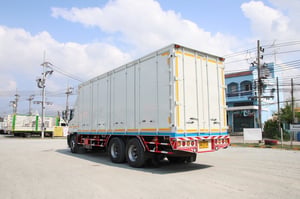 🚨ฟรีเก็บงานสวย อู่ BBC 🚨ฟรียางใหม่ 2เส้น สิบล้อตู้สิบบาน HINO FL8J 260 แรง ปี 2561(2716)