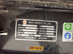 หางพื้นเรียบ สามเพลา อู่ WAFA ปี 2565 (5439)