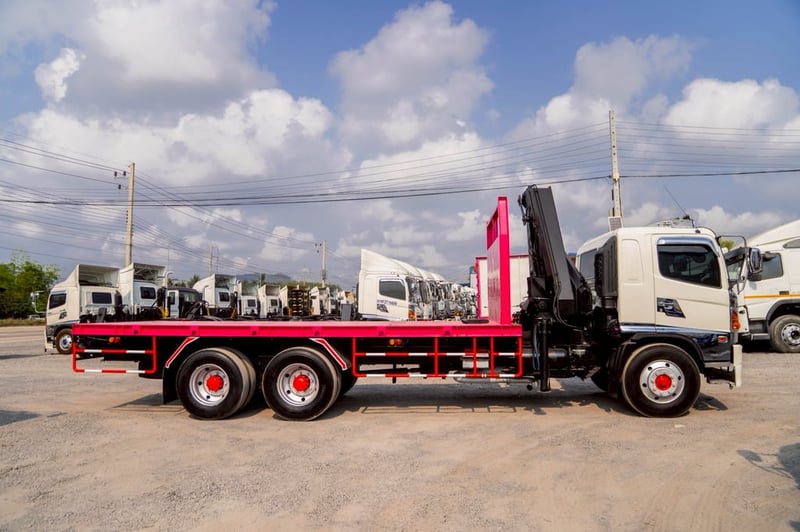 HINO FG 212แรงม้า รถบรรทุก 6ล้อ กระบะเหล็กติดเครน ปี2013 เลขไมล์น้อยกว่า 800,000 กม. HINO FG 212แรงม้า รถบรรทุก 6ล้อ กระบะเหล็กติดเครน ปี2013 เลขไมล์น้อยกว่า 800,000 กม.